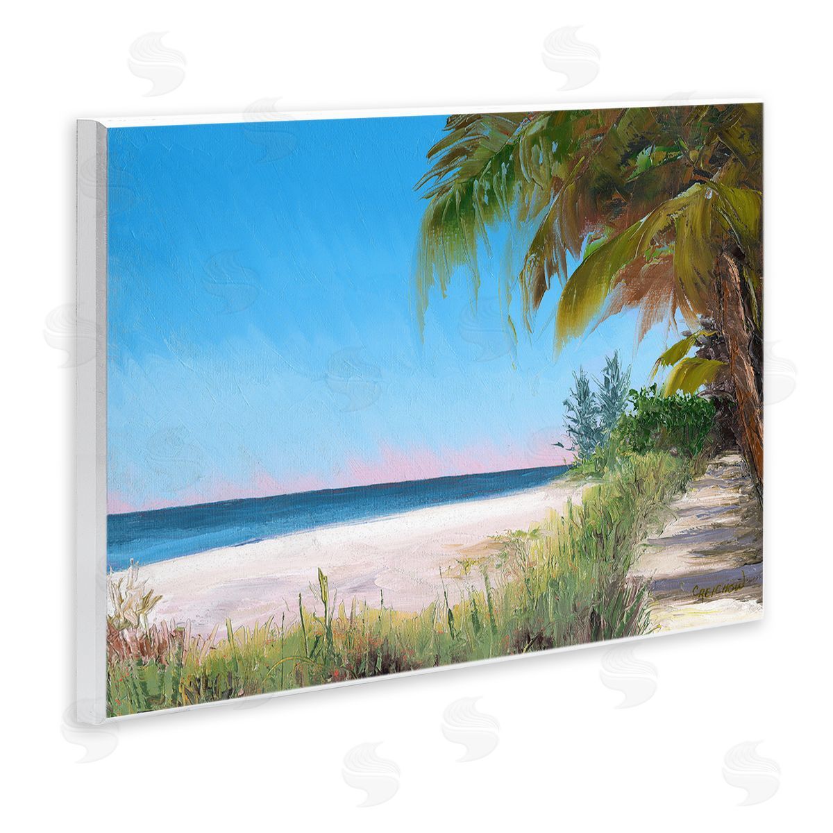 Christine Reichow Tropical Shady Path Wooden Wall Plaque Art Print