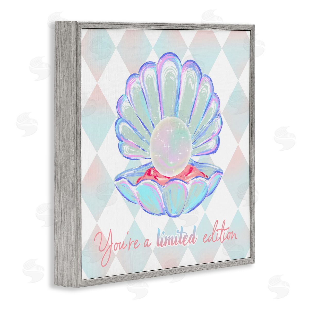 Limited Edition Pearl Grey Frame Print Wall Art, Home Decor by Ziwei Li