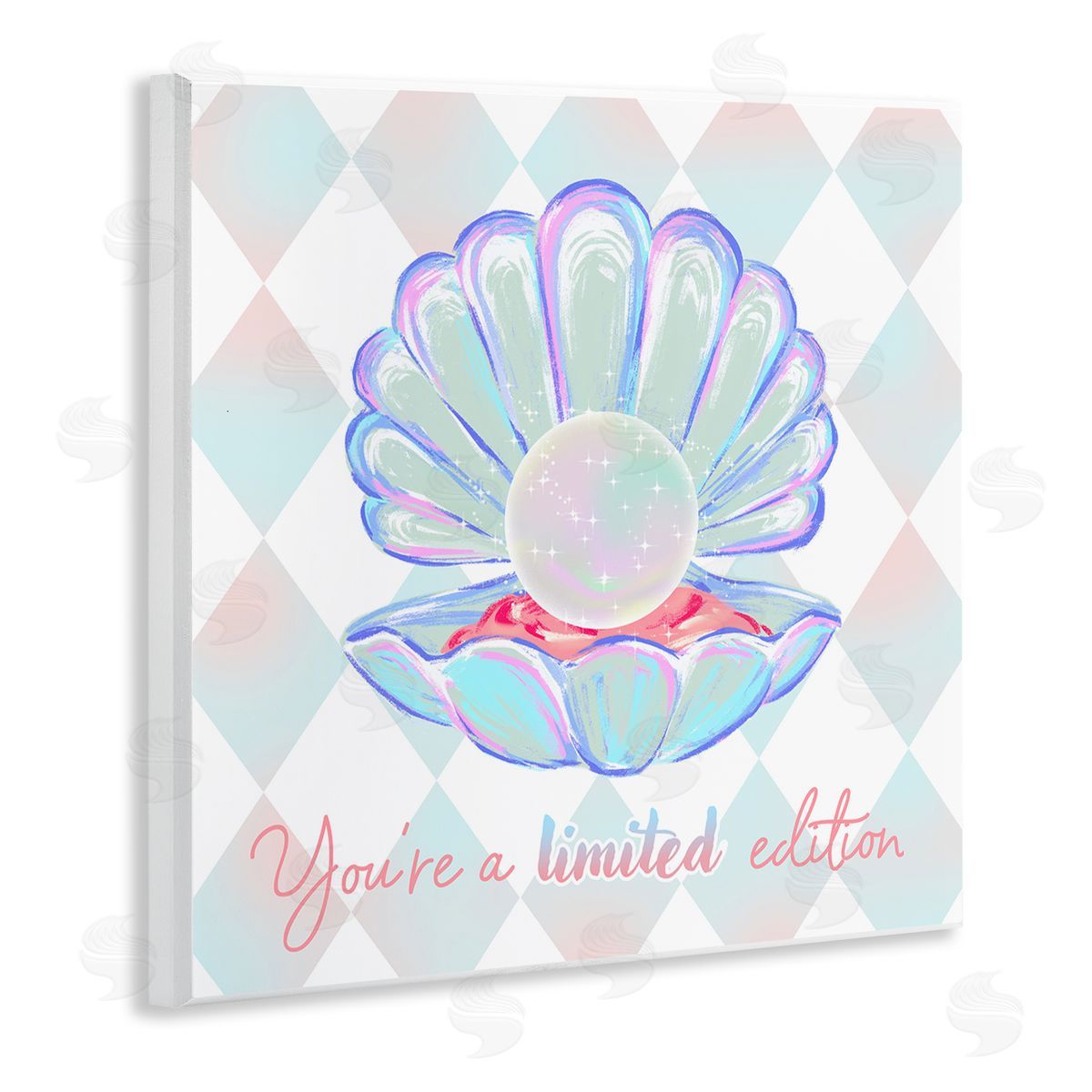 Limited Edition Pearl Wood Plaque Wall Art, Home Decor by Ziwei Li