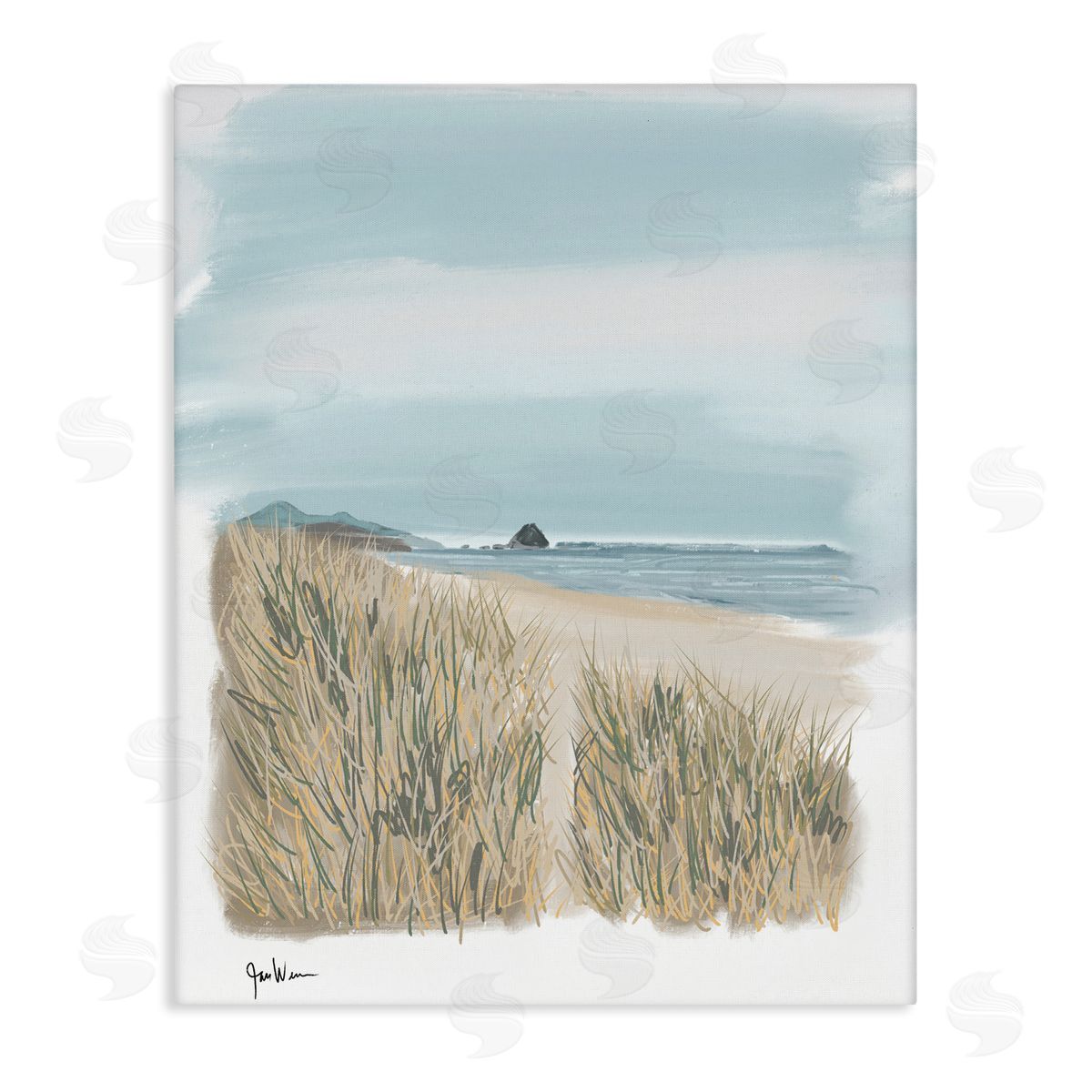 Jan Weiss Path To Calm Beach Canvas Wall Art Print