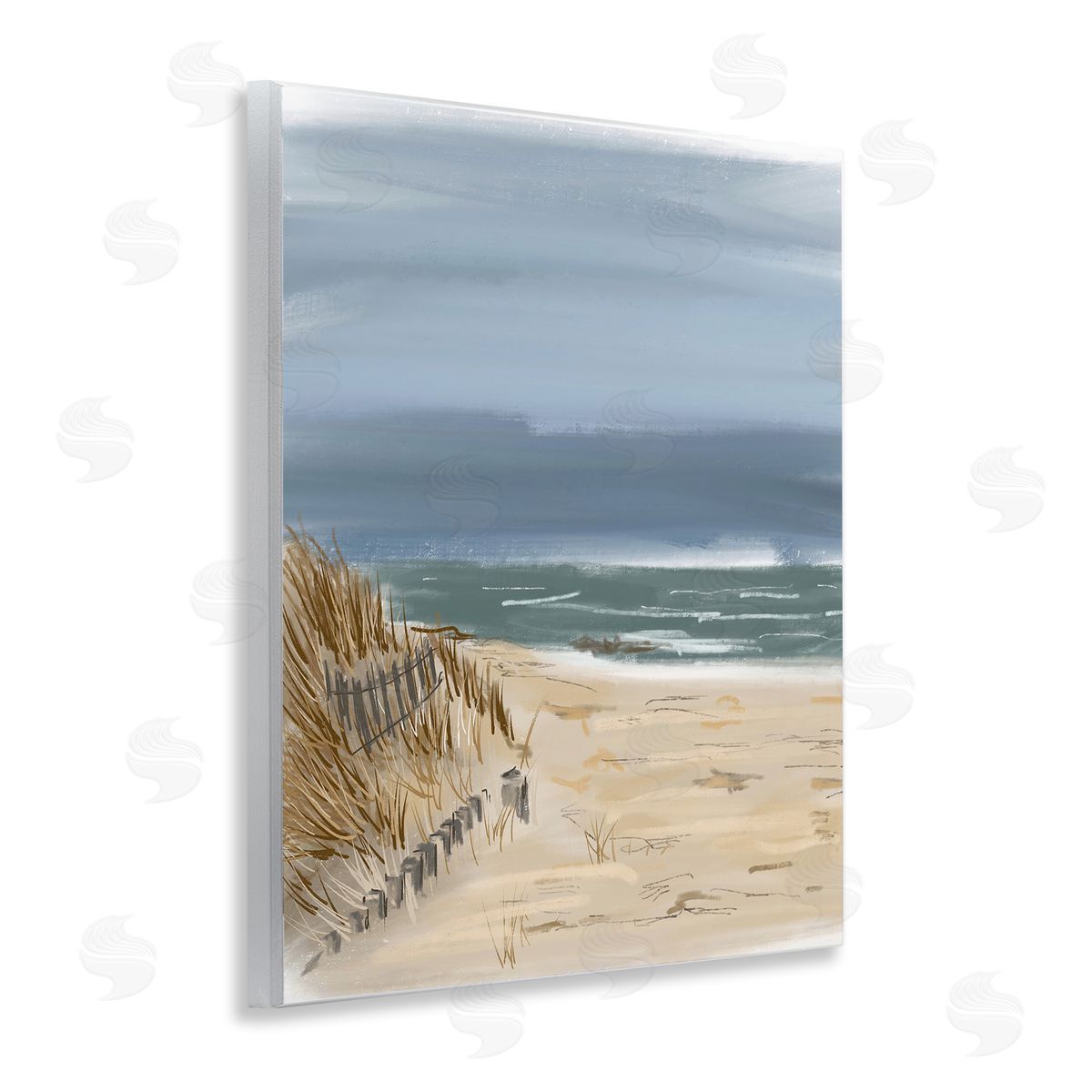 Serene Beach Fence Wood Plaque Wall Art, Home Decor by Jan Weiss