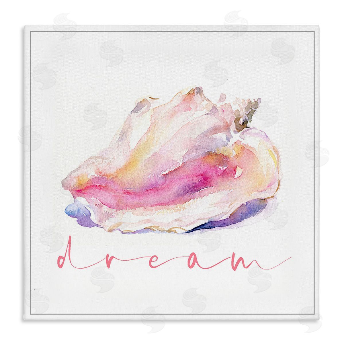 John Keeling Conch Dream Phrase Canvas Wall Art Print