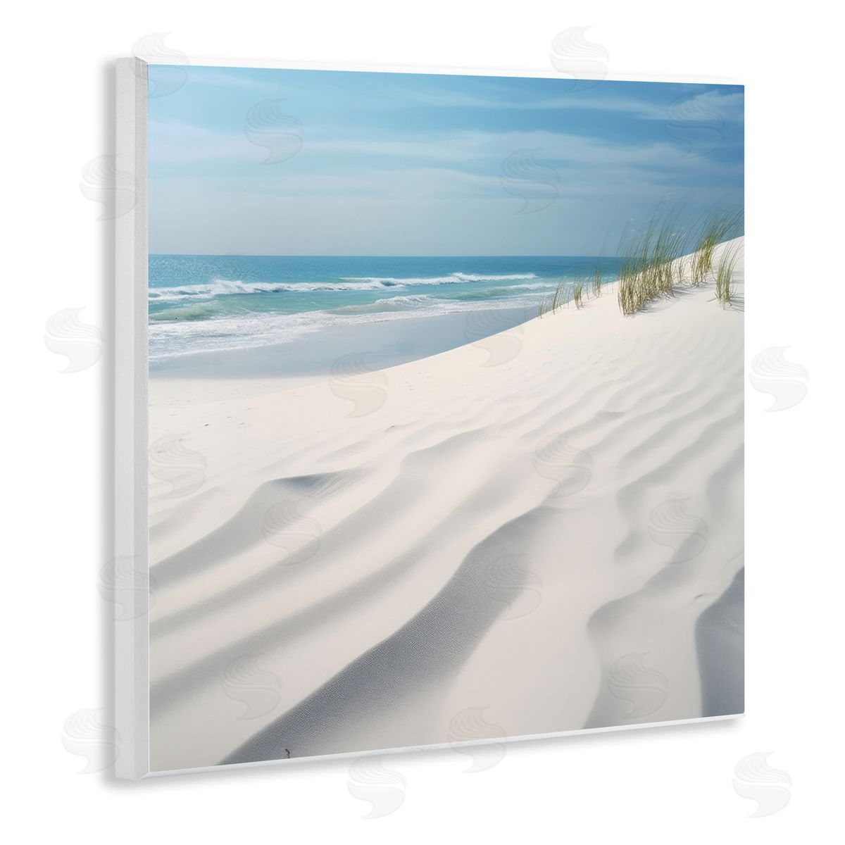Seabreeze Windy Dunes Wood Plaque Wall Art, Home Decor by Lazar Studio