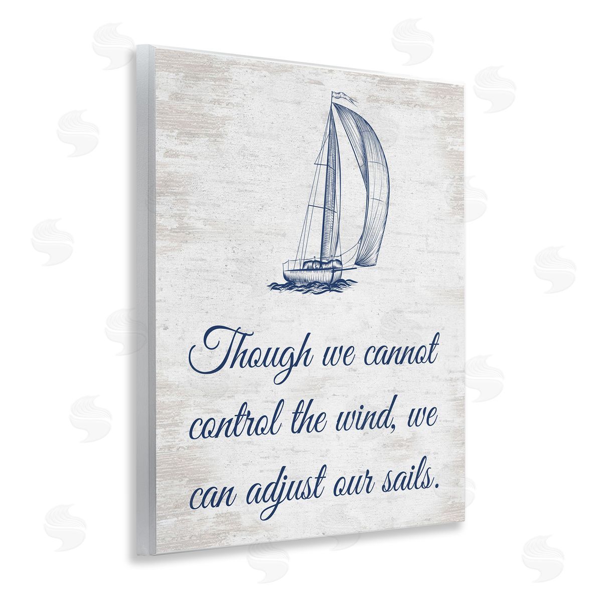 Adjust Our Sails Wood Plaque Wall Art, Home Decor by Lettered and Lined
