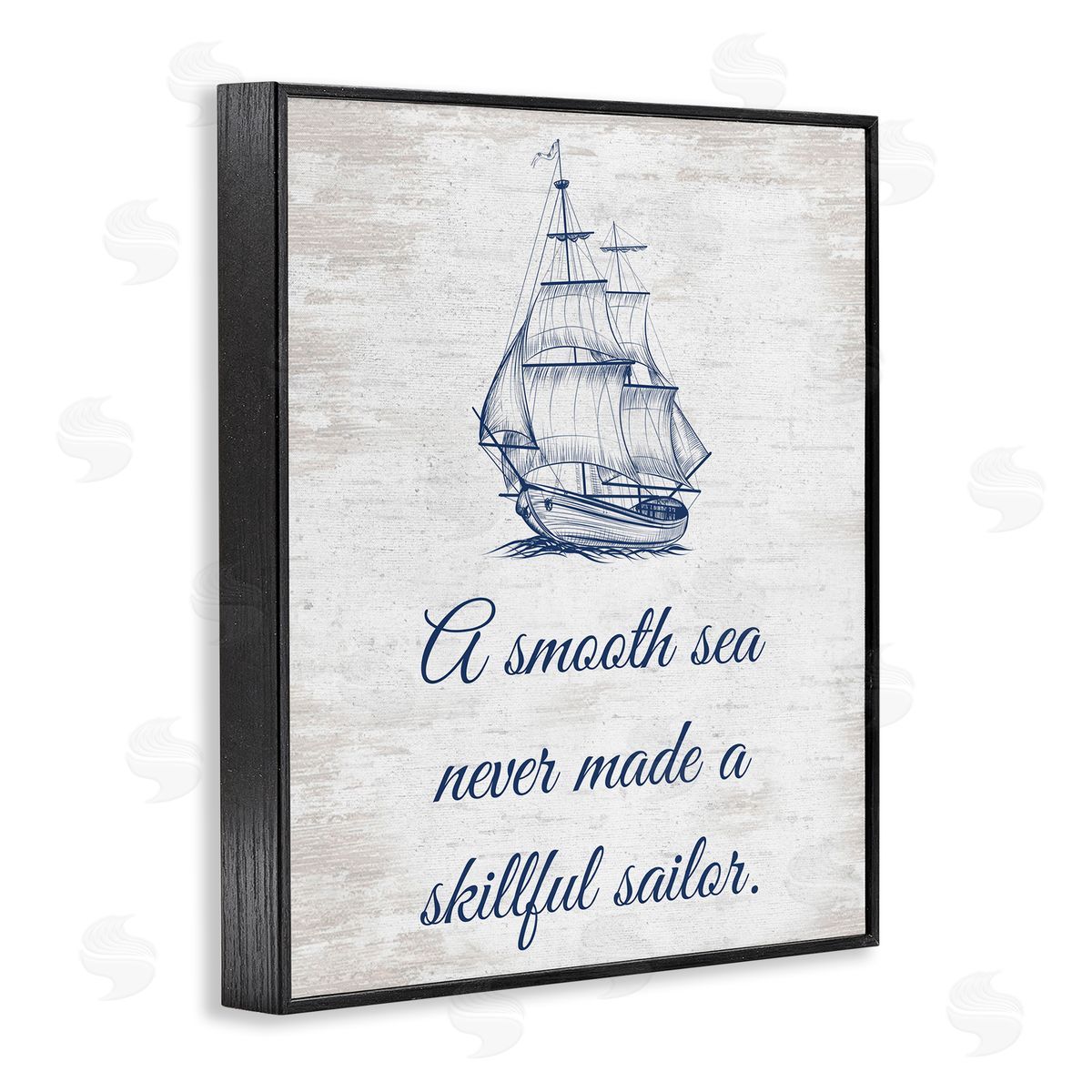 Inspiring Skillful Sailor Black Frame Print Wall Art, Home Decor by Lettered and Lined