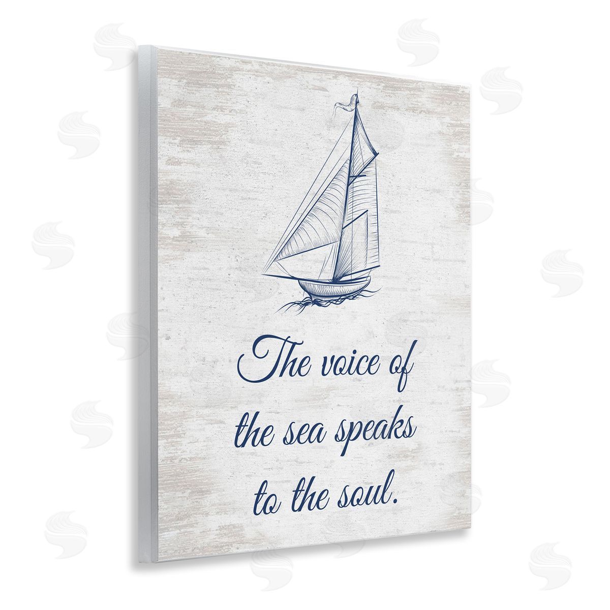 Voice Of The Sea Wood Plaque Wall Art, Home Decor by Lettered and Lined