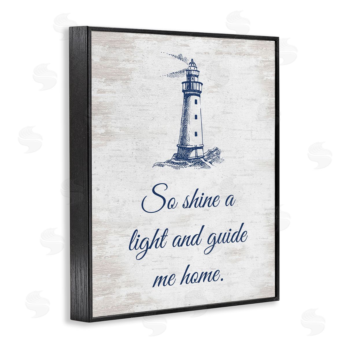Guide Me Home Black Frame Print Wall Art, Home Decor by Lettered and Lined