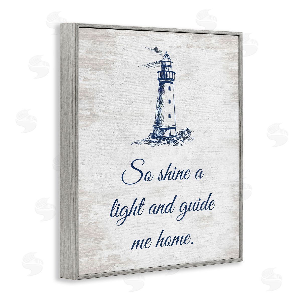 Guide Me Home Grey Frame Print Wall Art, Home Decor by Lettered and Lined