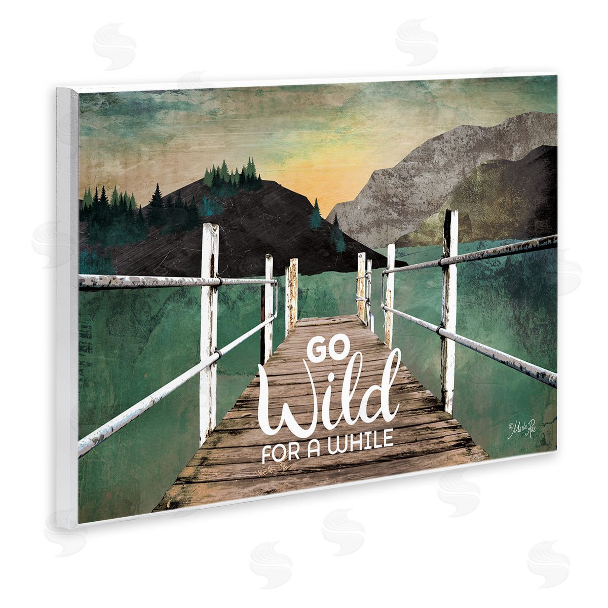 Go Wild Rustic Phrase Wood Plaque Wall Art, Home Decor by Marla Rae