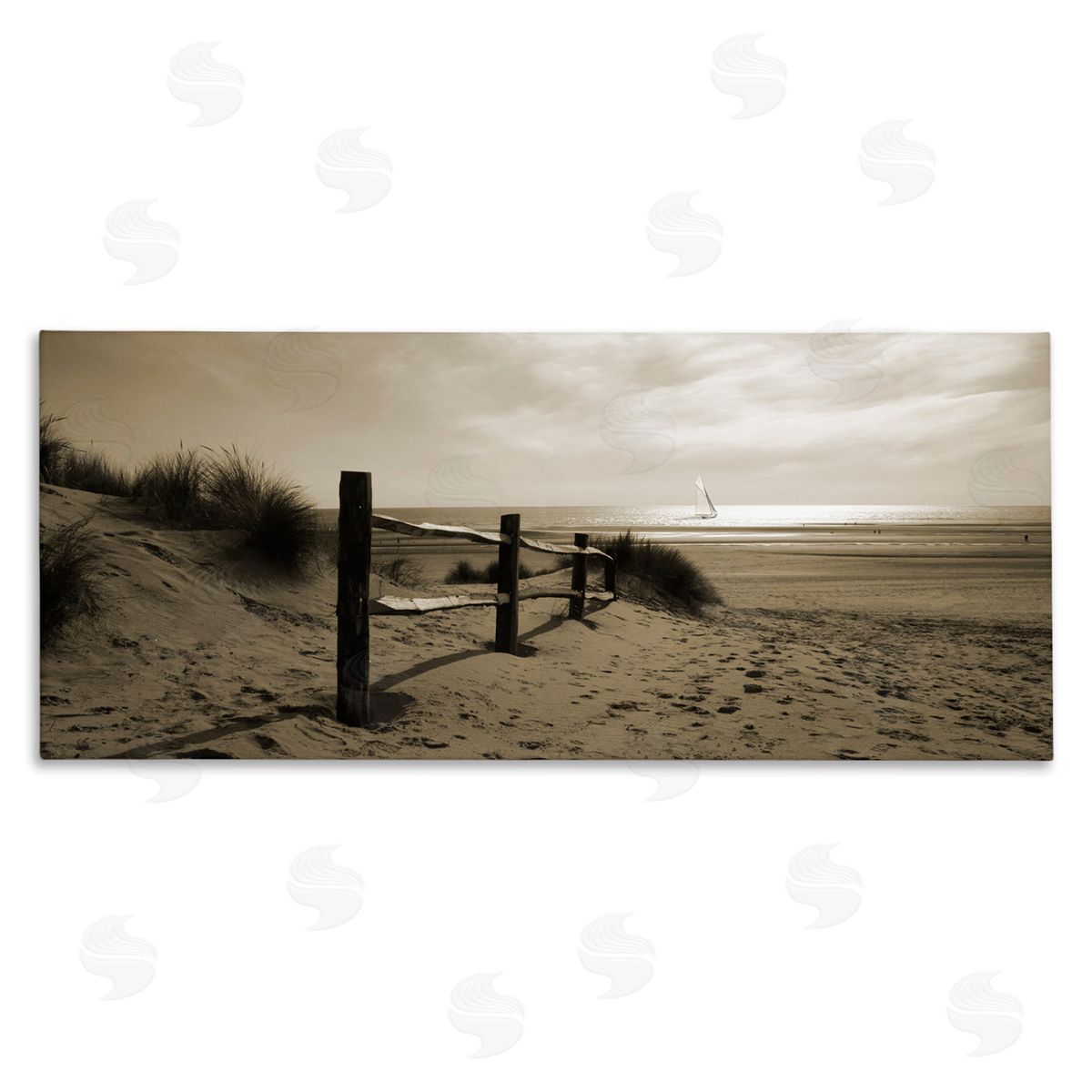 Open Water Beach Canvas Wall Art, Home Decor by Noah Bay