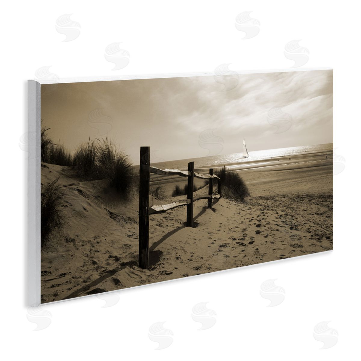 Open Water Beach Wood Plaque Wall Art, Home Decor by Noah Bay