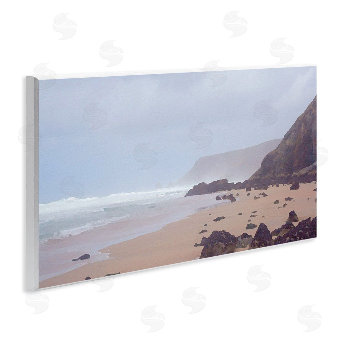 Sea Mists View Wood Plaque Wall Art, Home Decor by Noah Bay