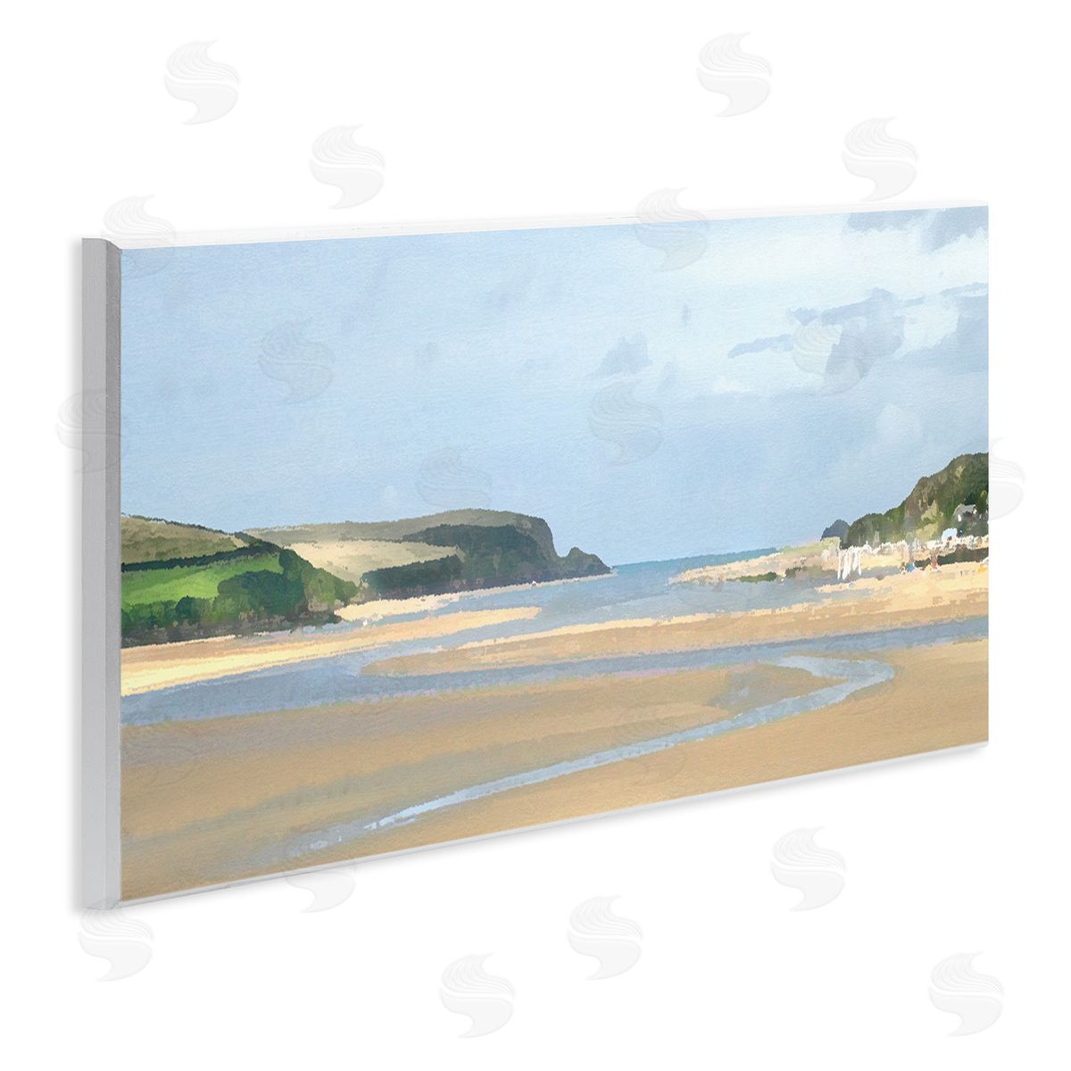Vast Beach View Wood Plaque Wall Art, Home Decor by Noah Bay