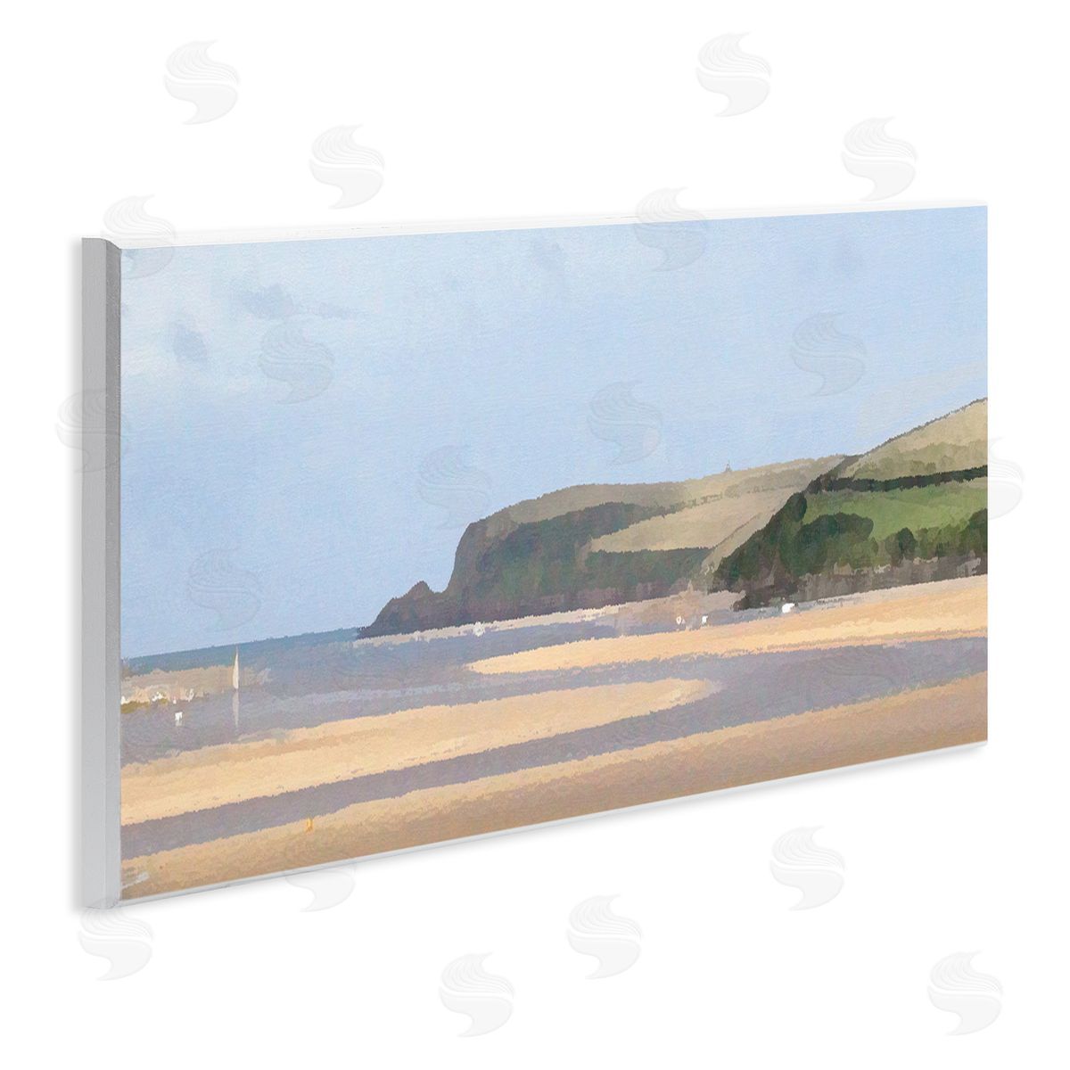 Sunlit Sands Beach Wood Plaque Wall Art, Home Decor by Noah Bay