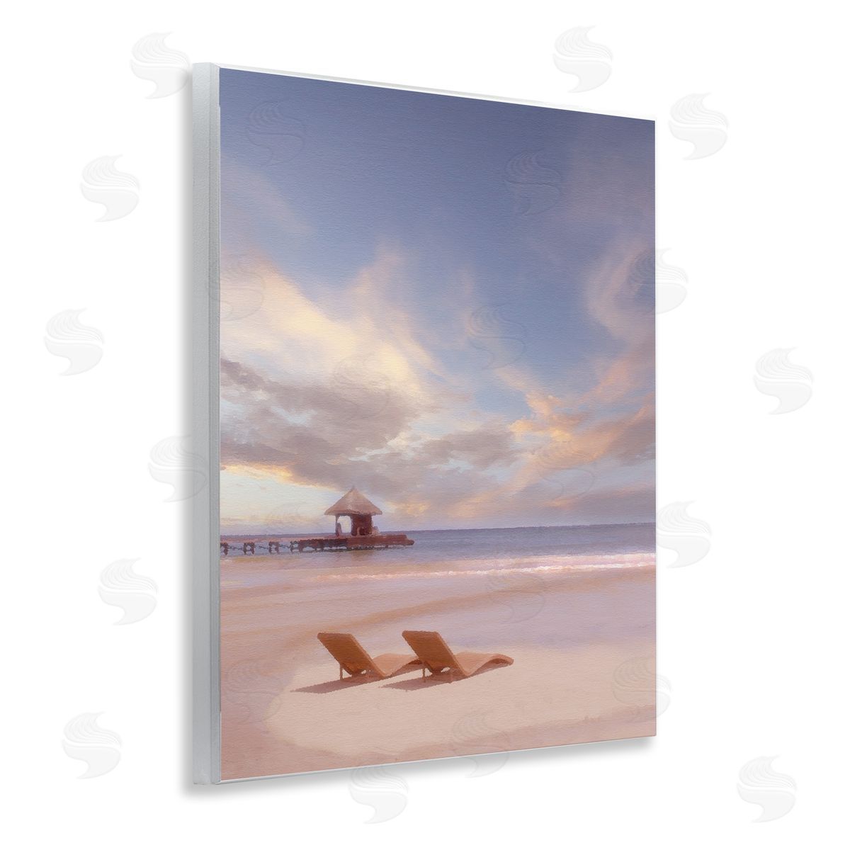 Beside The Sea View Wood Plaque Wall Art, Home Decor by Noah Bay