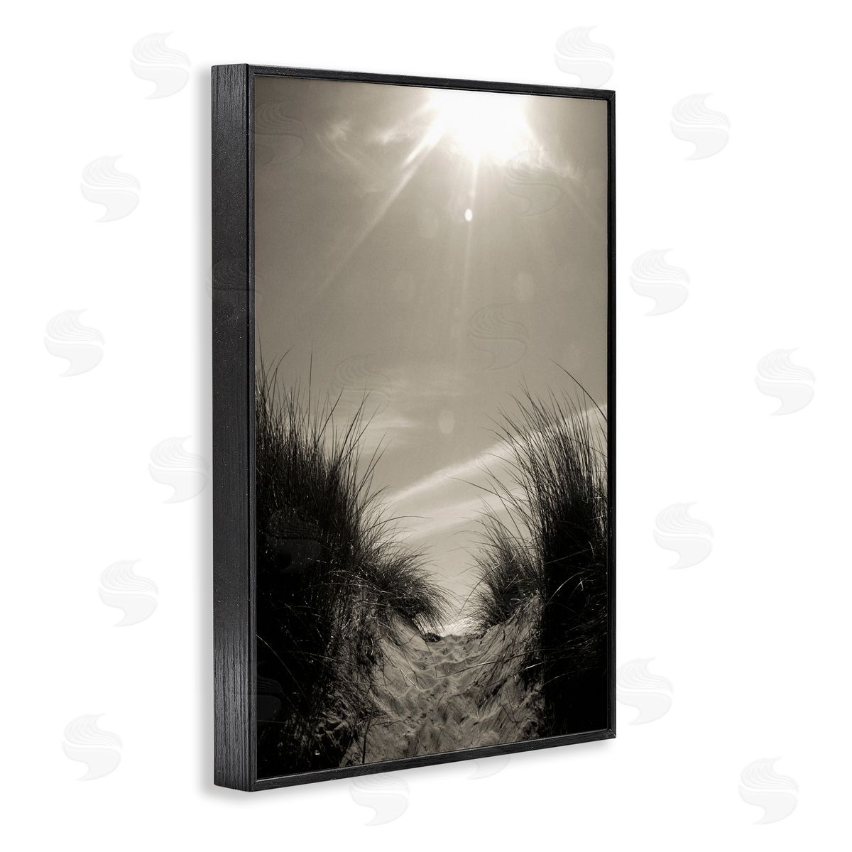 Dune Valley Landscape Black Frame Print Wall Art, Home Decor by Noah Bay