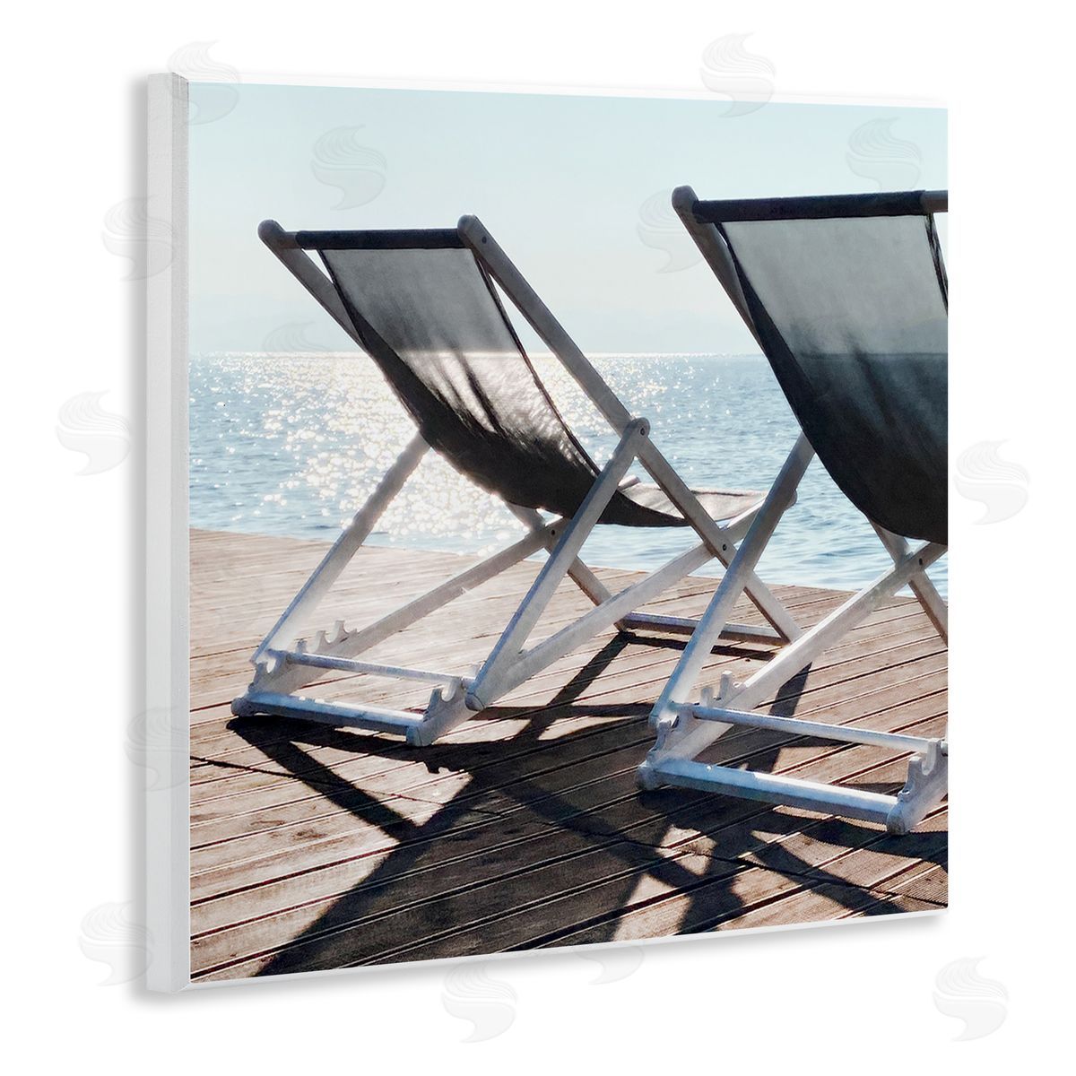 Beach Shadow Reach Wood Plaque Wall Art, Home Decor by Noah Bay