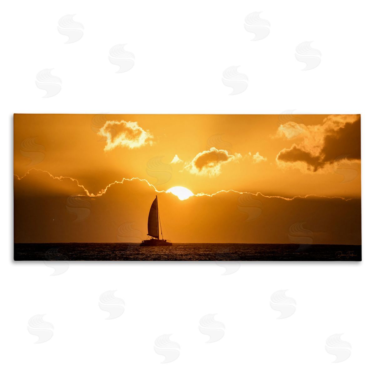 Dennis fr_sideates Tranquil Sunset Sailboat