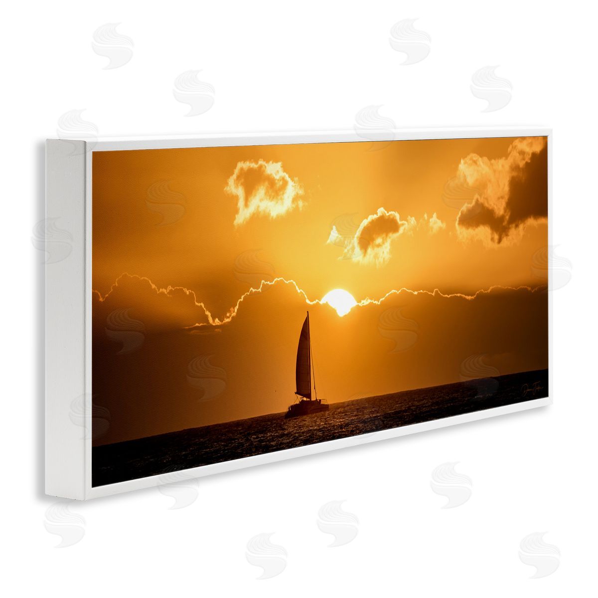 Dennis fr_sideates Tranquil Sunset Sailboat