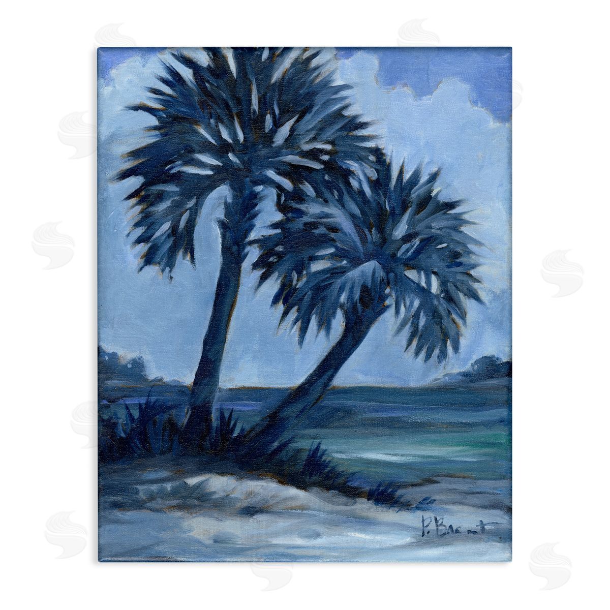 Paul Brent Impressions Of Palms Canvas Wall Art Print