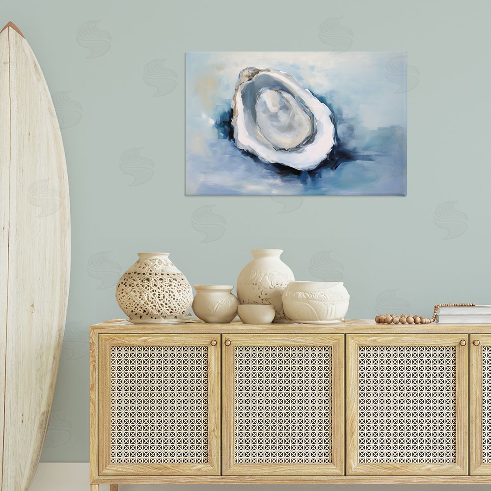 Petal Prints Design Traditional Mollusk View Canvas Wall Art Print in Room