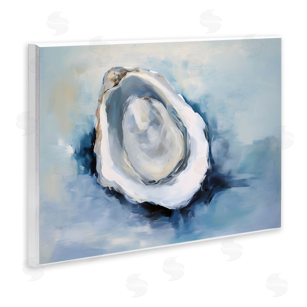 Petal Prints Design Traditional Mollusk View Wooden Wall Plaque Art Print