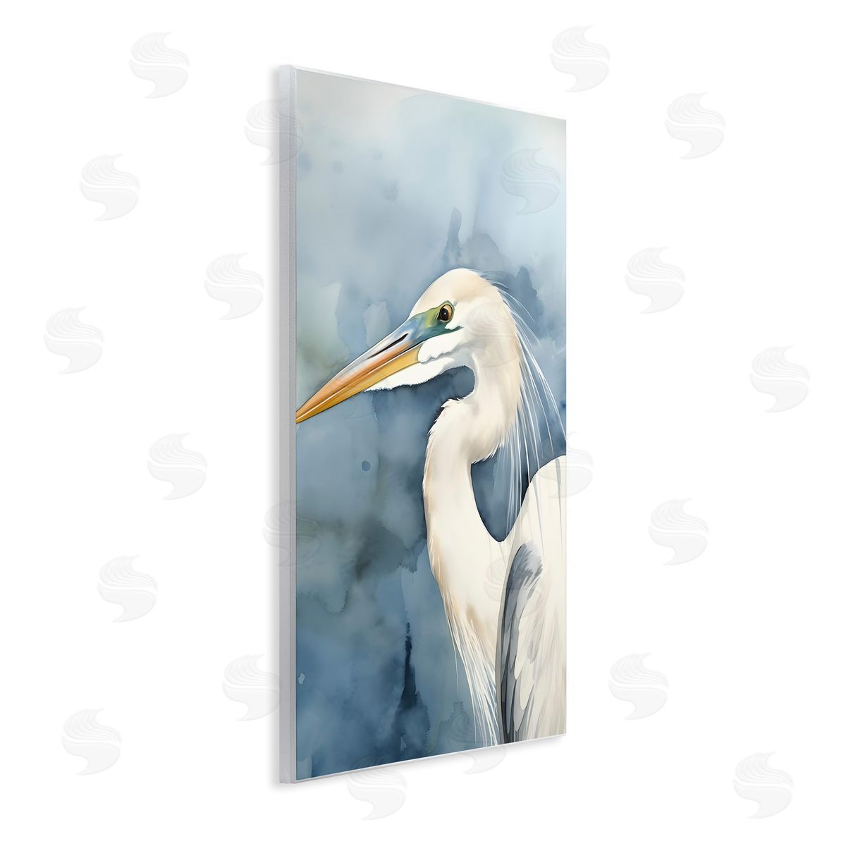 Beach Bird on Blue Wood Plaque Wall Art, Home Decor by Petal Prints Design