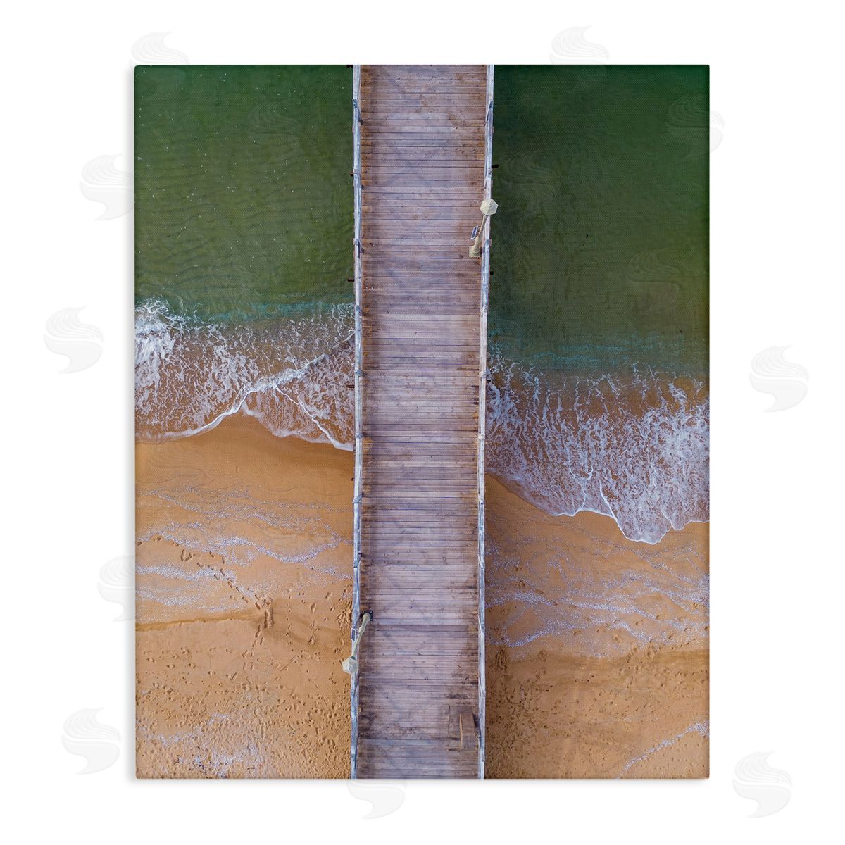 Stupell Studio Aerial View Boardwalk Canvas Wall Art Print