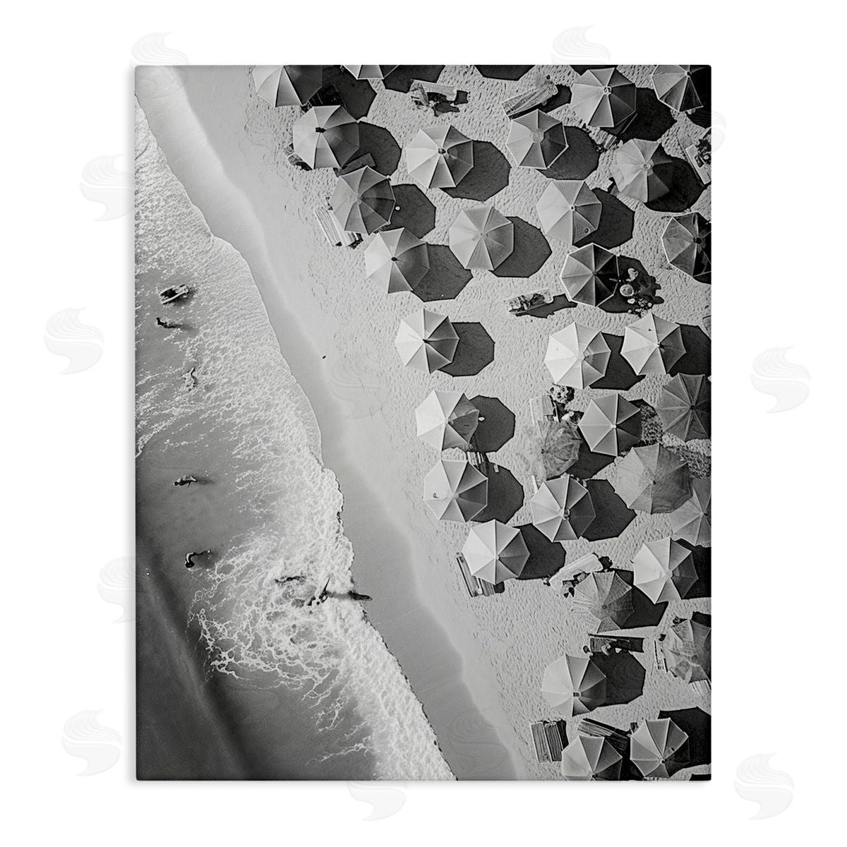 Stupell Studio Aerial View Beach Canvas Wall Art Print
