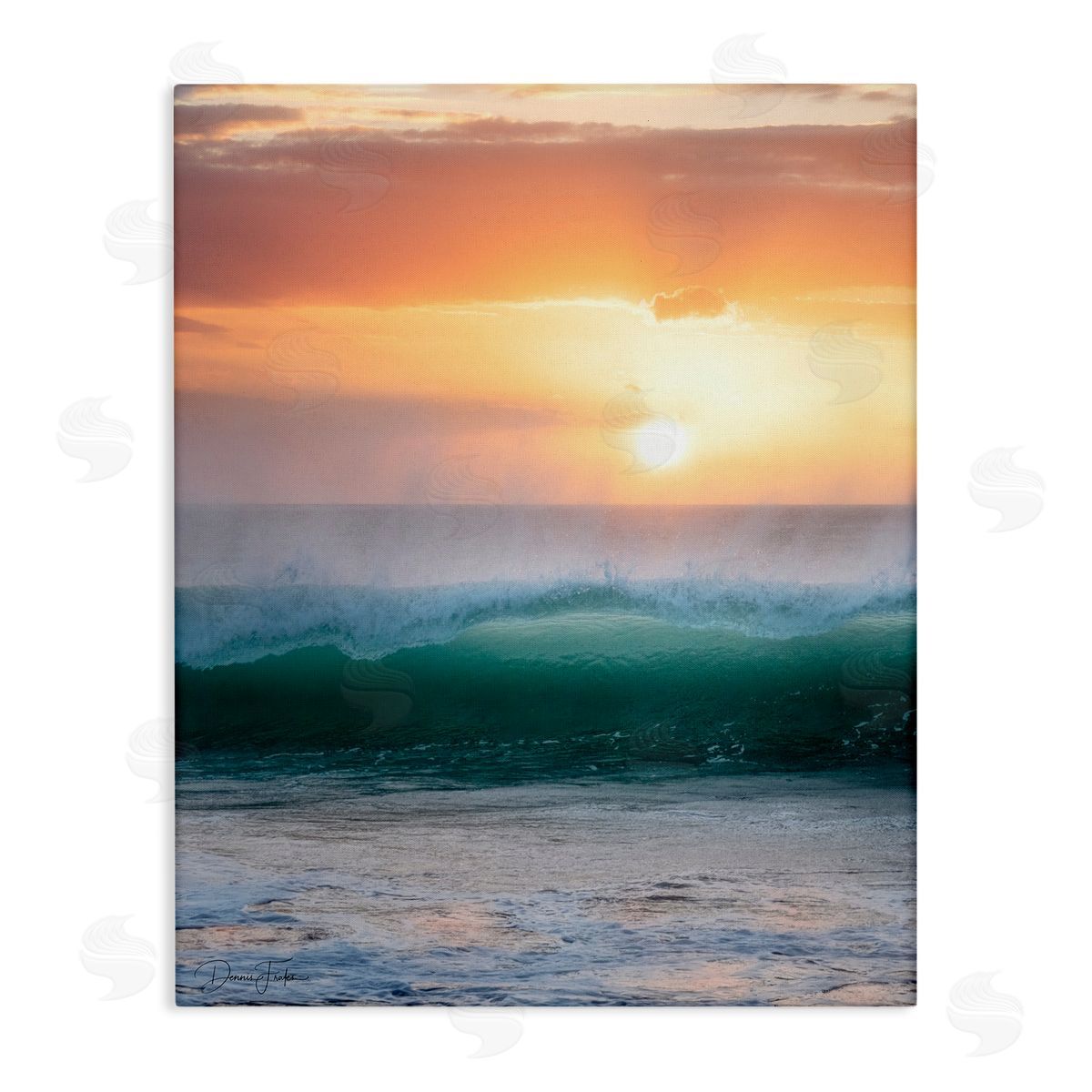 Breaking Sea Wave Canvas Wall Art, Home Decor by Dennis Frates