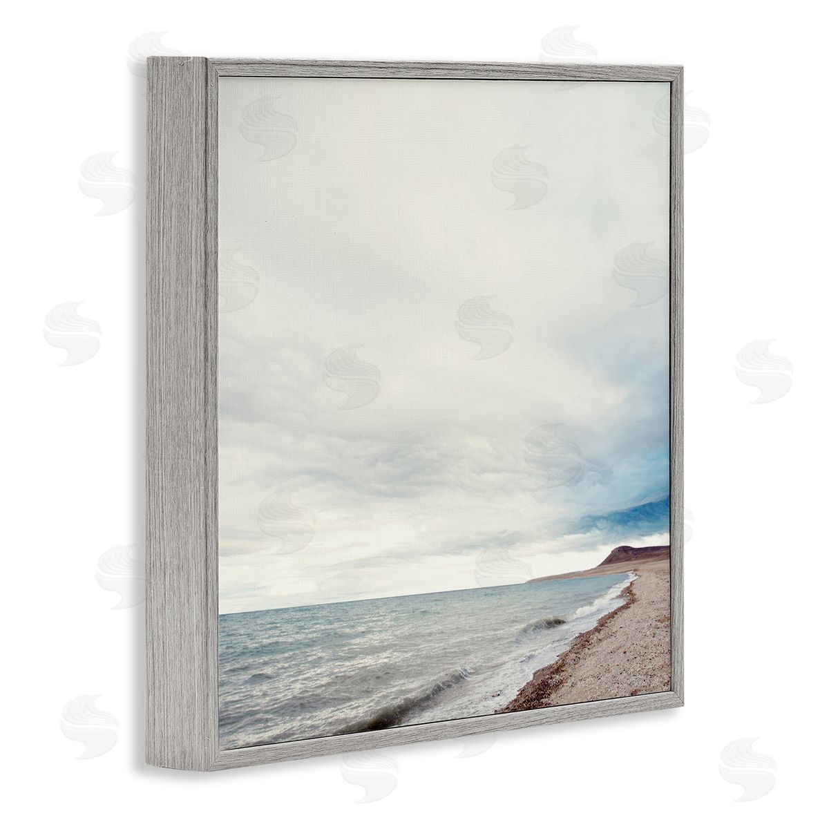 Anna Coppel Ocean At Sunrise Gray Framed Giclee Wall Art Print