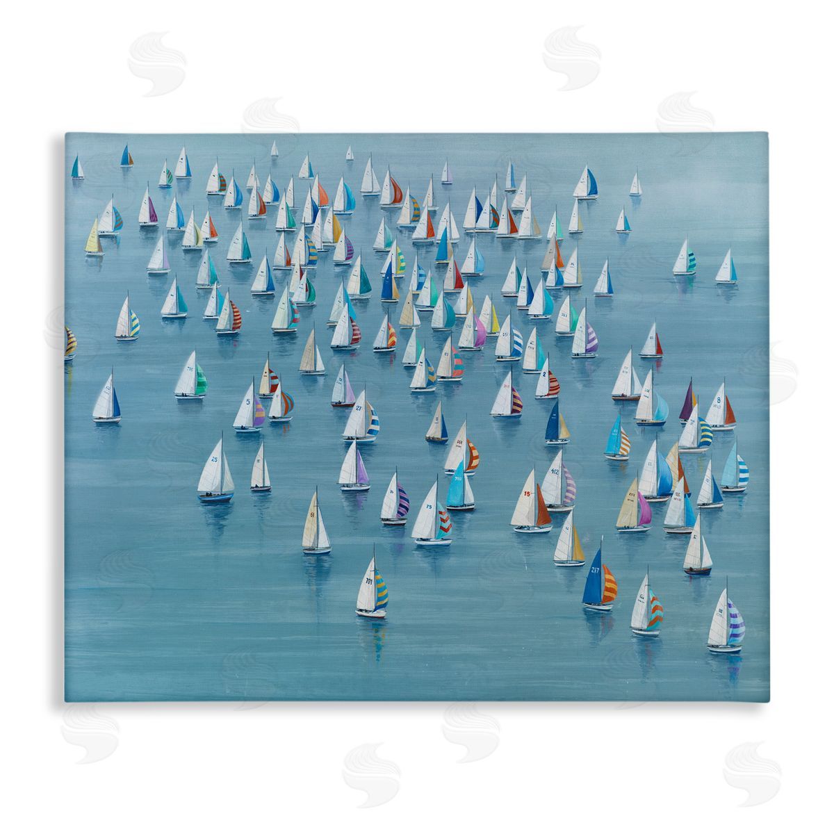 Gathering Of Sails Canvas Wall Art, Home Decor by Lorenzo Collective