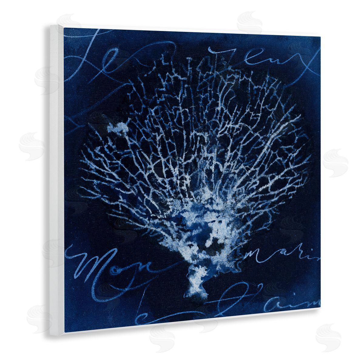 Vintage Marine Life Wood Plaque Wall Art, Home Decor by Liz Jardine