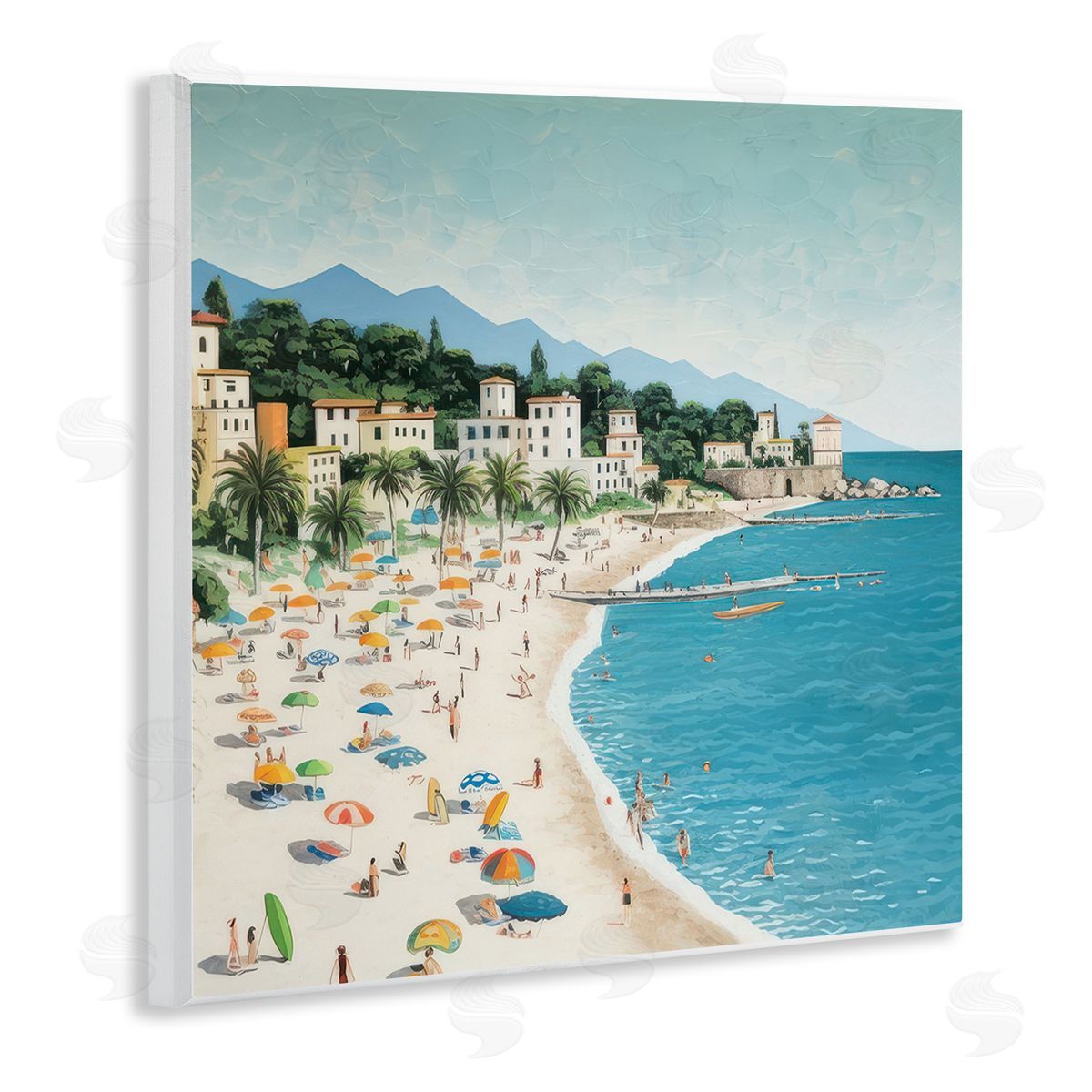 Lazar Studio By Water's Edge Wooden Wall Plaque Art Print