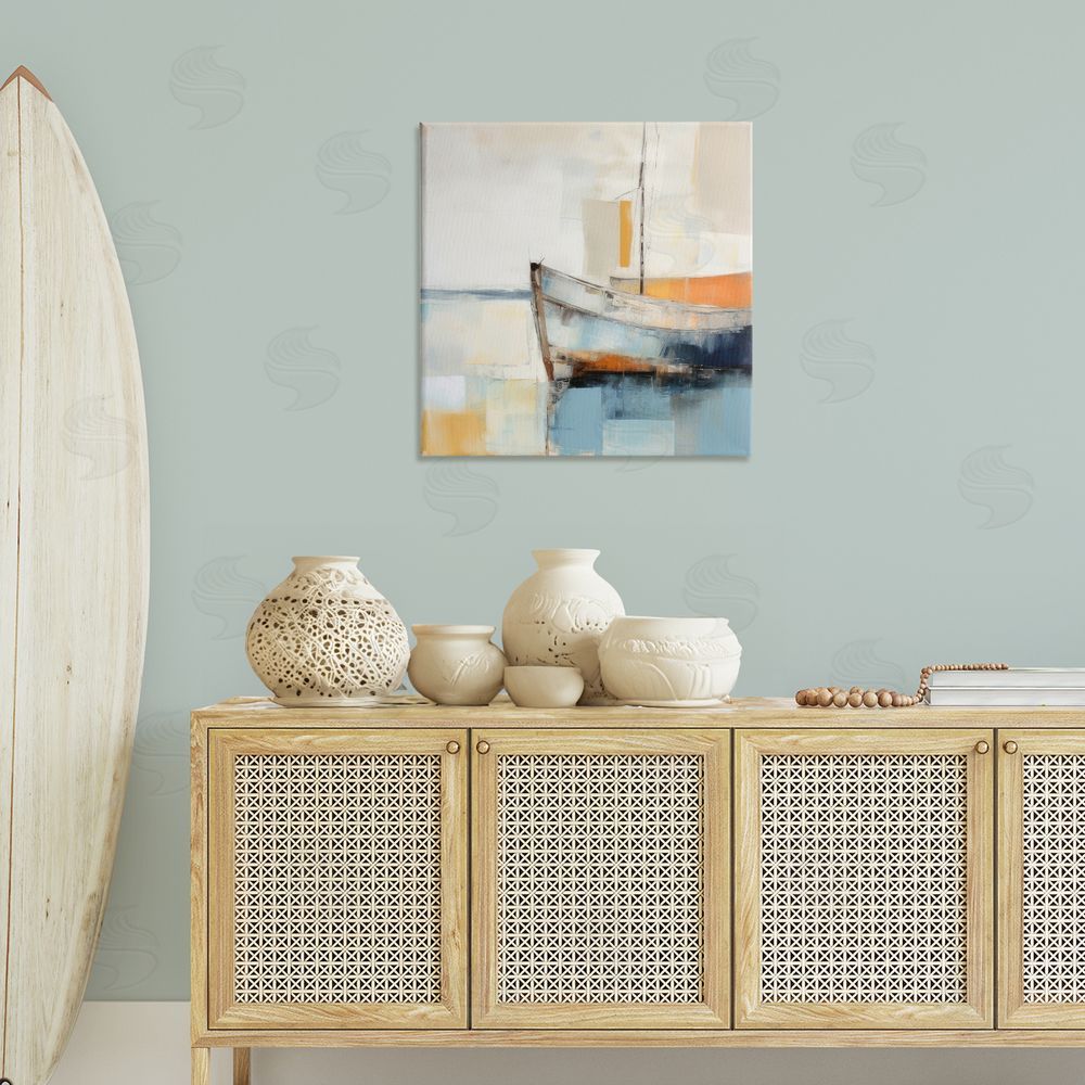 Irena Orlov Coastal Charm Expedition Canvas Wall Art Print in Room