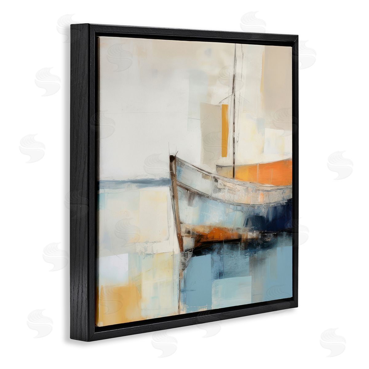 Irena Orlov Coastal Charm Expedition Black Floating Frame Canvas Wall Art Print
