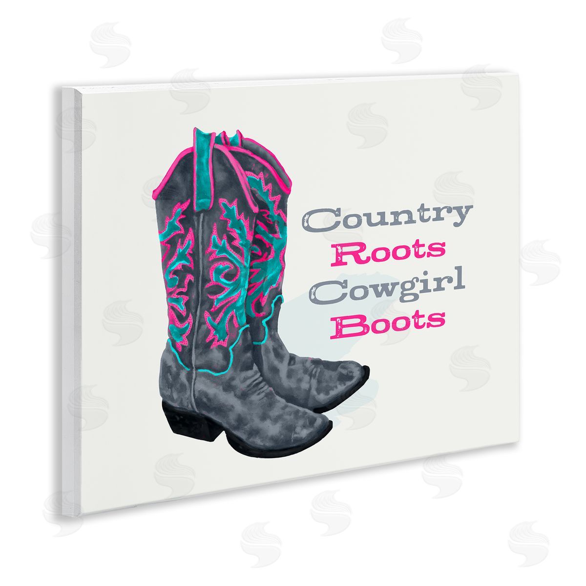 Country Roots Phrase Wood Plaque Wall Art, Home Decor by Lucca Sheppard