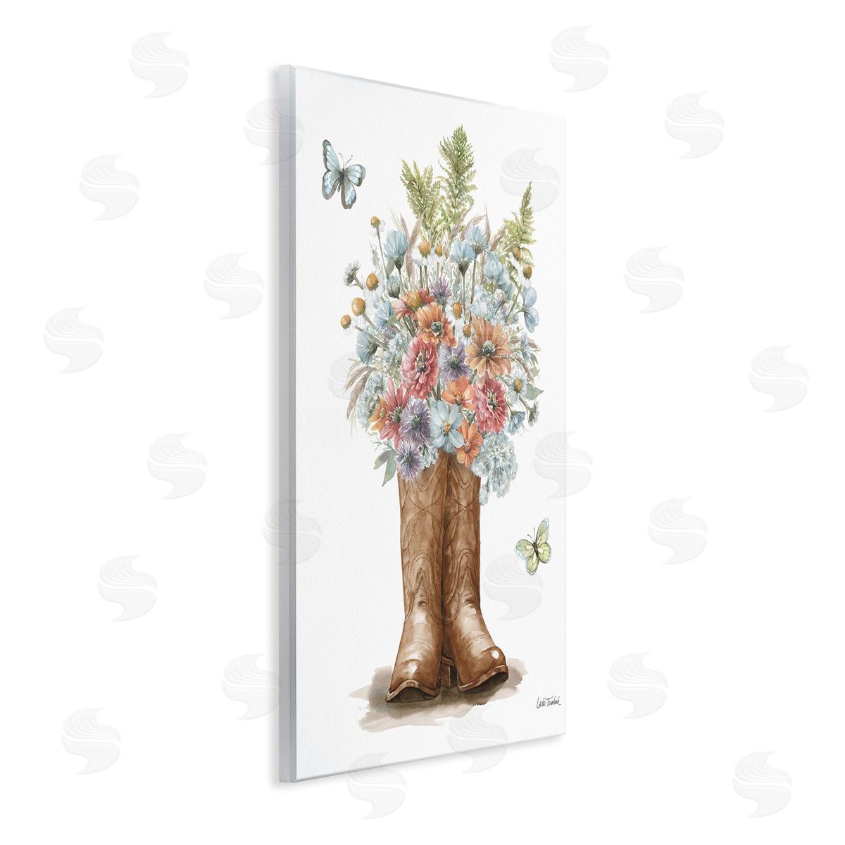 Wildflower Western Bouquet Wood Plaque Wall Art, Home Decor by Leslie Trimbach