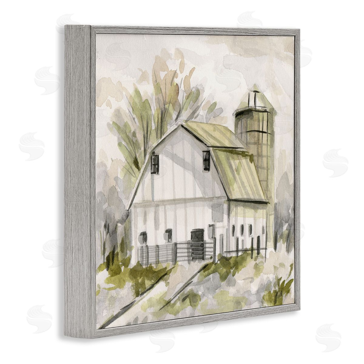 Neutral Farmhouse Barn Grey Frame Print Wall Art, Home Decor by Melissa Wang