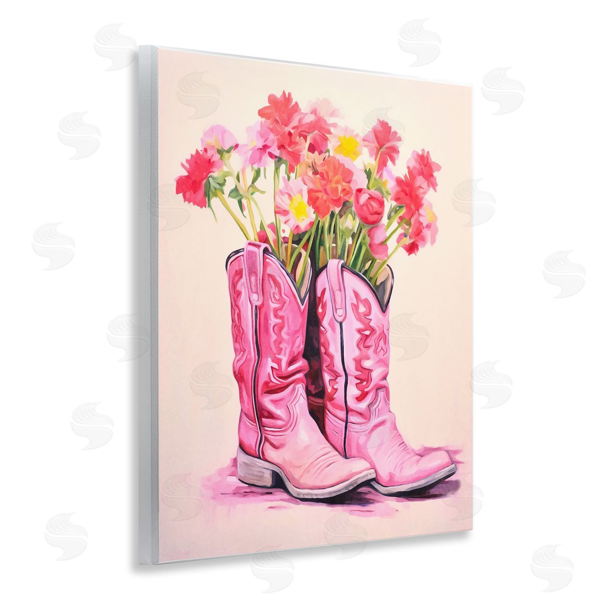 Pastel Western Whimsy Wood Plaque Wall Art, Home Decor by Andrea Haase