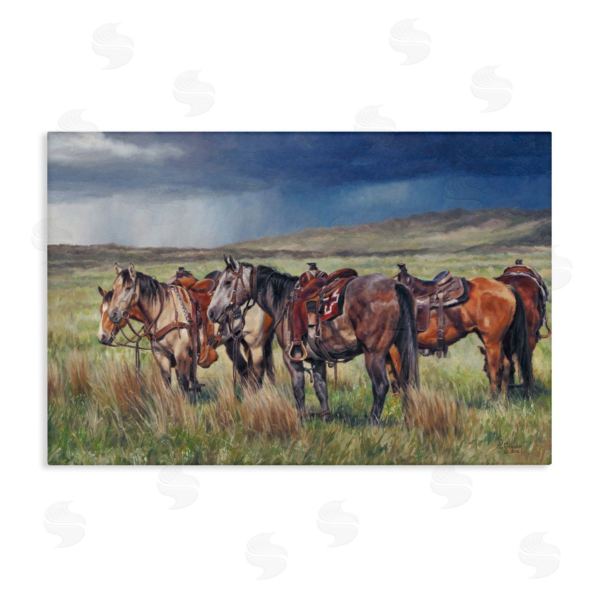 Hurry Up and Wait Canvas Wall Art, Home Decor by David Graham