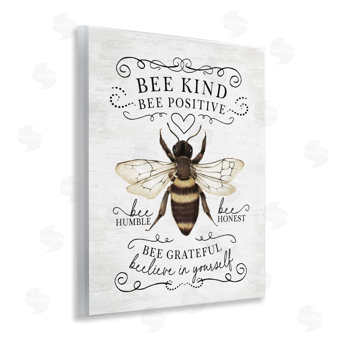 Vintage Bee Phrases Wood Plaque Wall Art, Home Decor by Lettered and Lined
