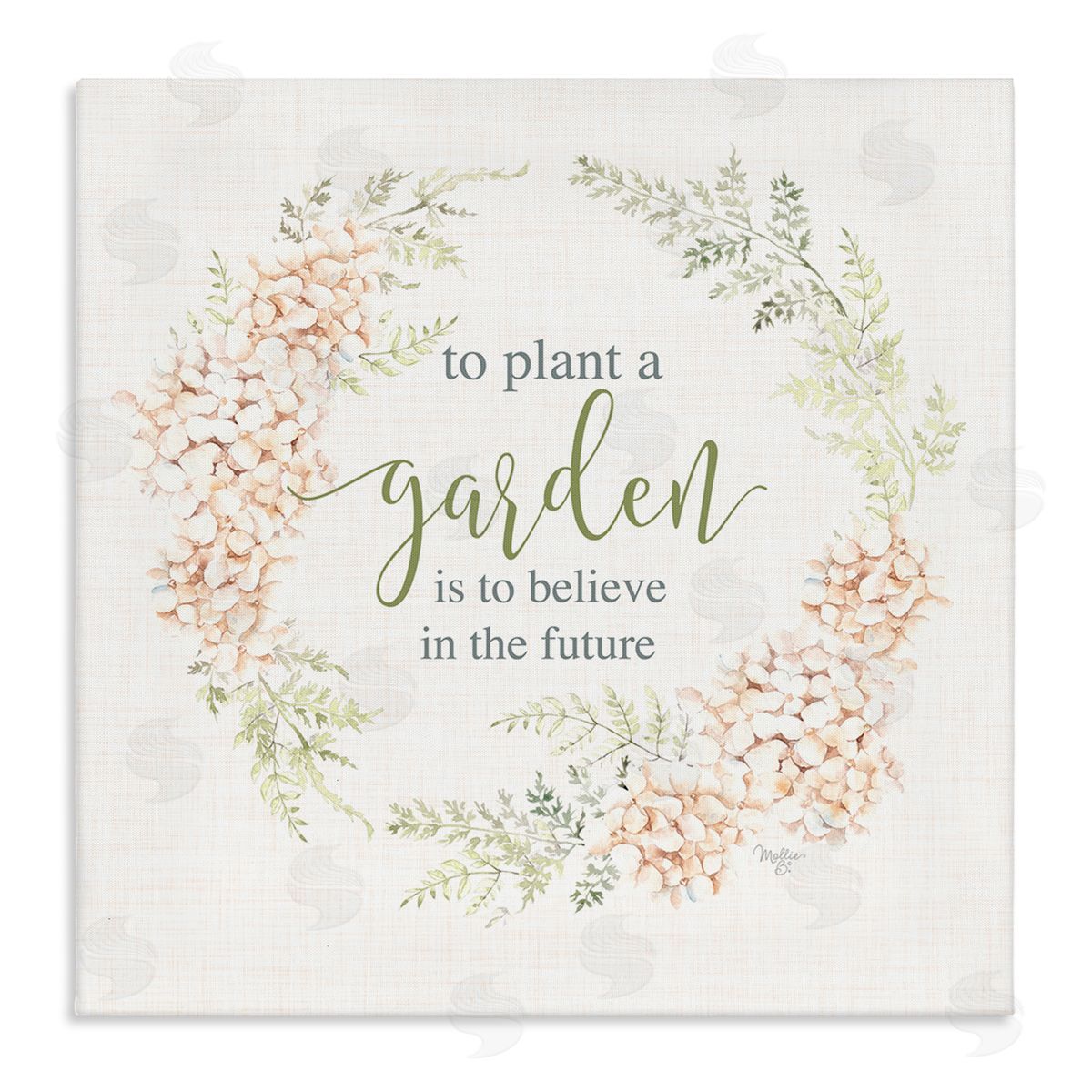 Inspiring Plant A Garden Canvas Wall Art, Home Decor by Mollie B.