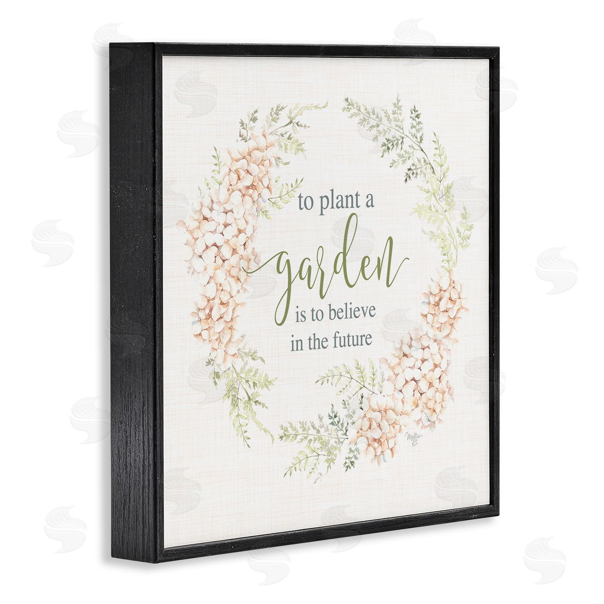 Inspiring Plant A Garden Black Frame Print Wall Art, Home Decor by Mollie B.