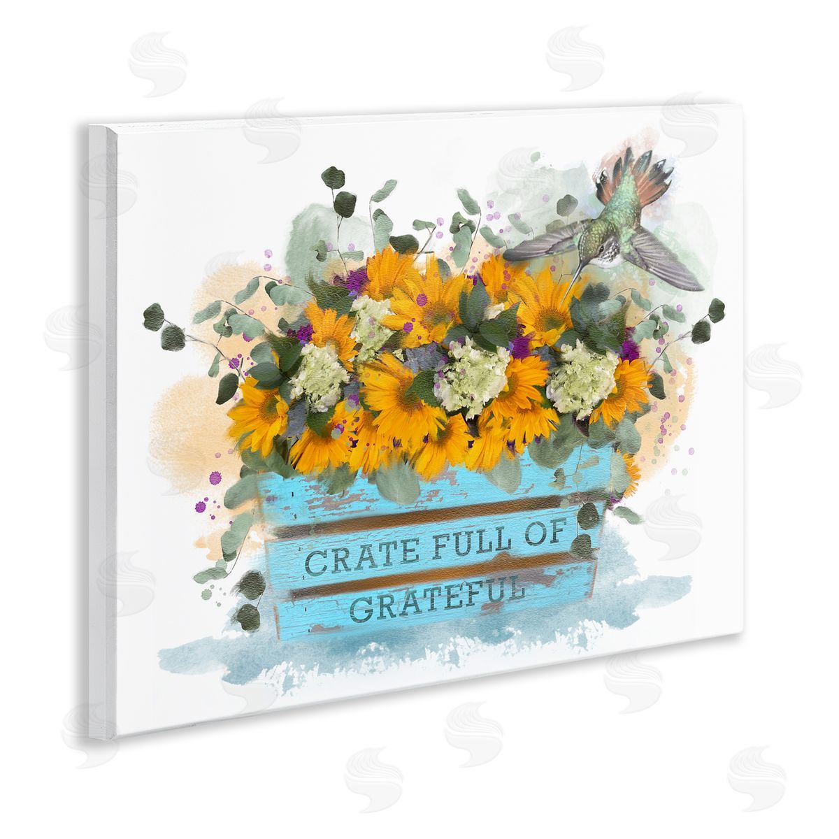 Crate Full Of Grateful Wood Plaque Wall Art, Home Decor by Matthew Piotrowicz