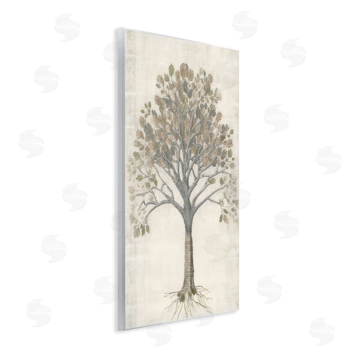 Wise Tree Impression Wood Plaque Wall Art, Home Decor by Petal Prints Design