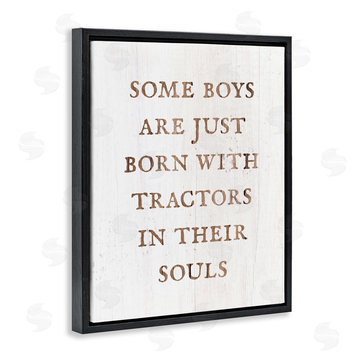 Tractors In Their Souls Black Floating Frame Canvas Wall Art, Home Decor by Stupell Studio