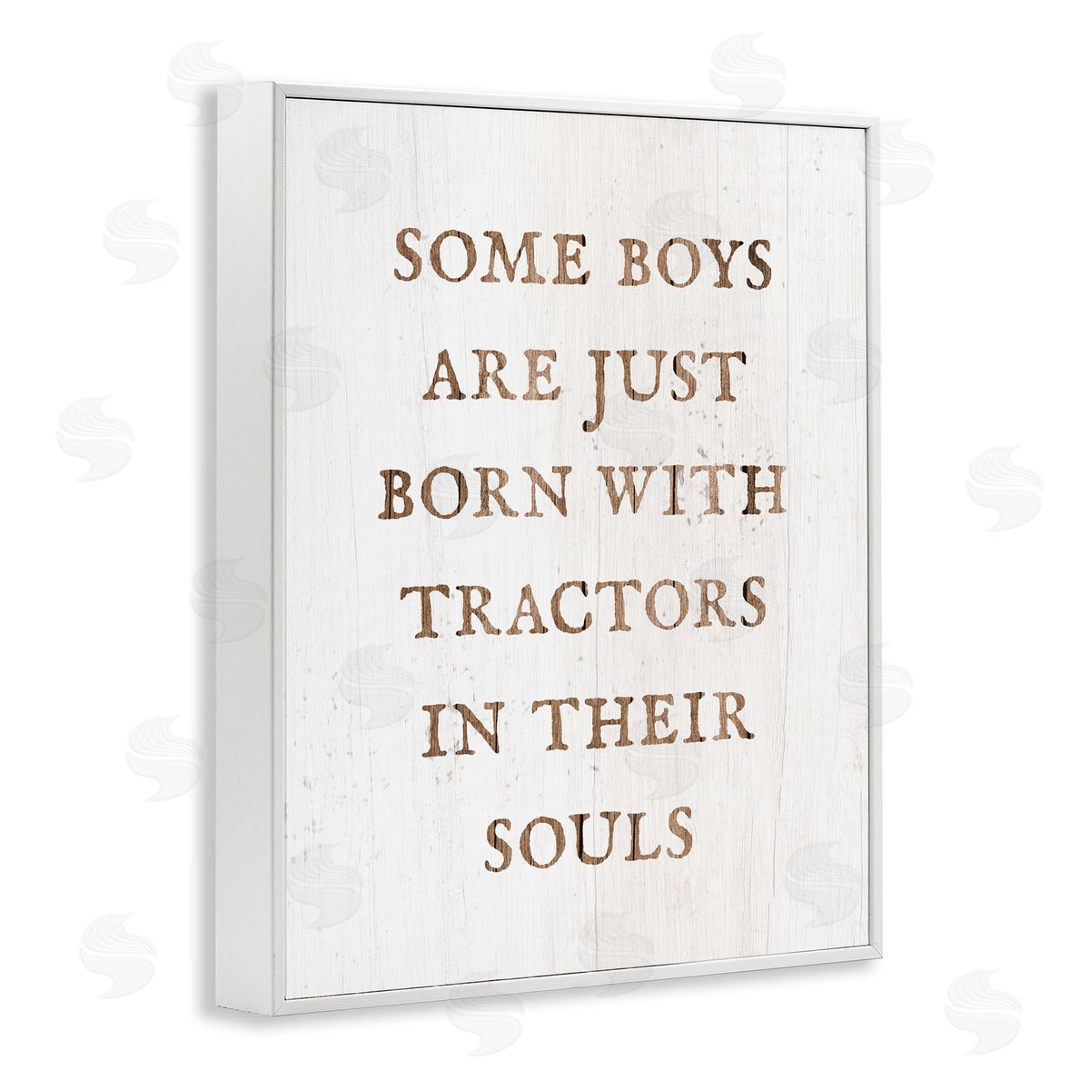 Tractors In Their Souls White Frame Print Wall Art, Home Decor by Stupell Studio