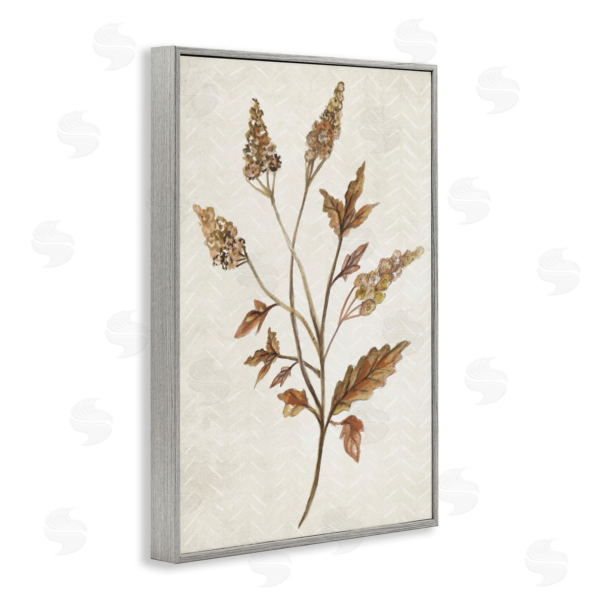 Neutral Garden Botanics Grey Frame Print Wall Art, Home Decor by Janice Gaynor