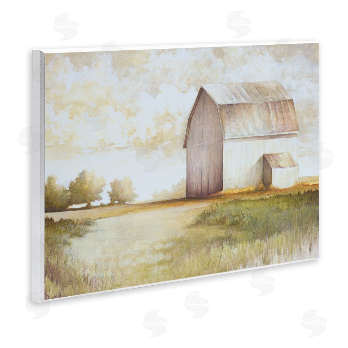 Neutral Distant Barn Wood Plaque Wall Art, Home Decor by White Ladder